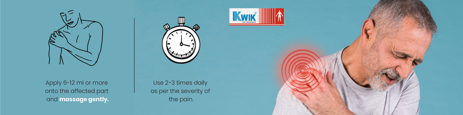 An Elderly Man Experiencing Neck Pain, Advised to Use Oil 2 or 3 Times Daily According to the Severity of Pain