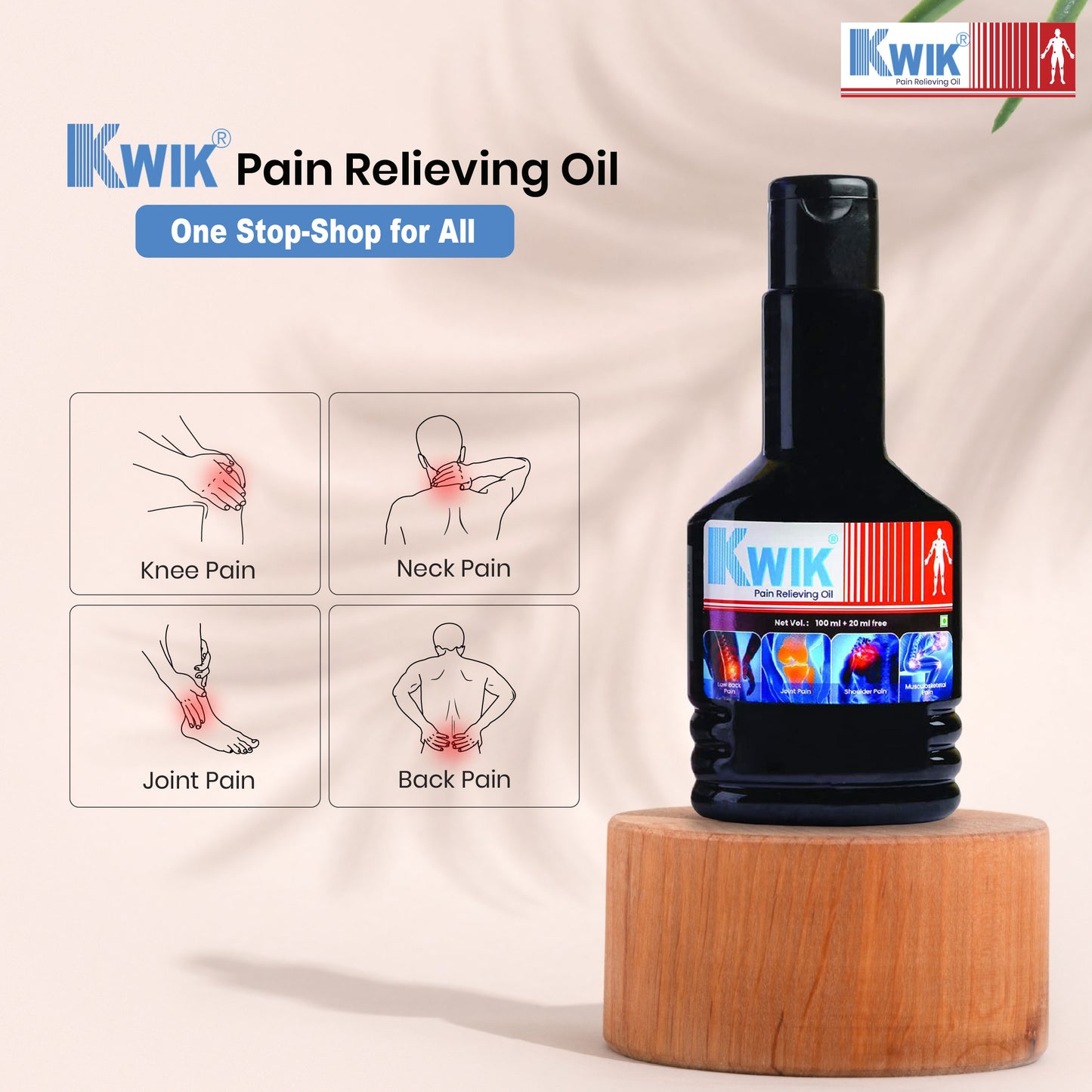 Kwik Pain Relieving oil - One stop shop for all